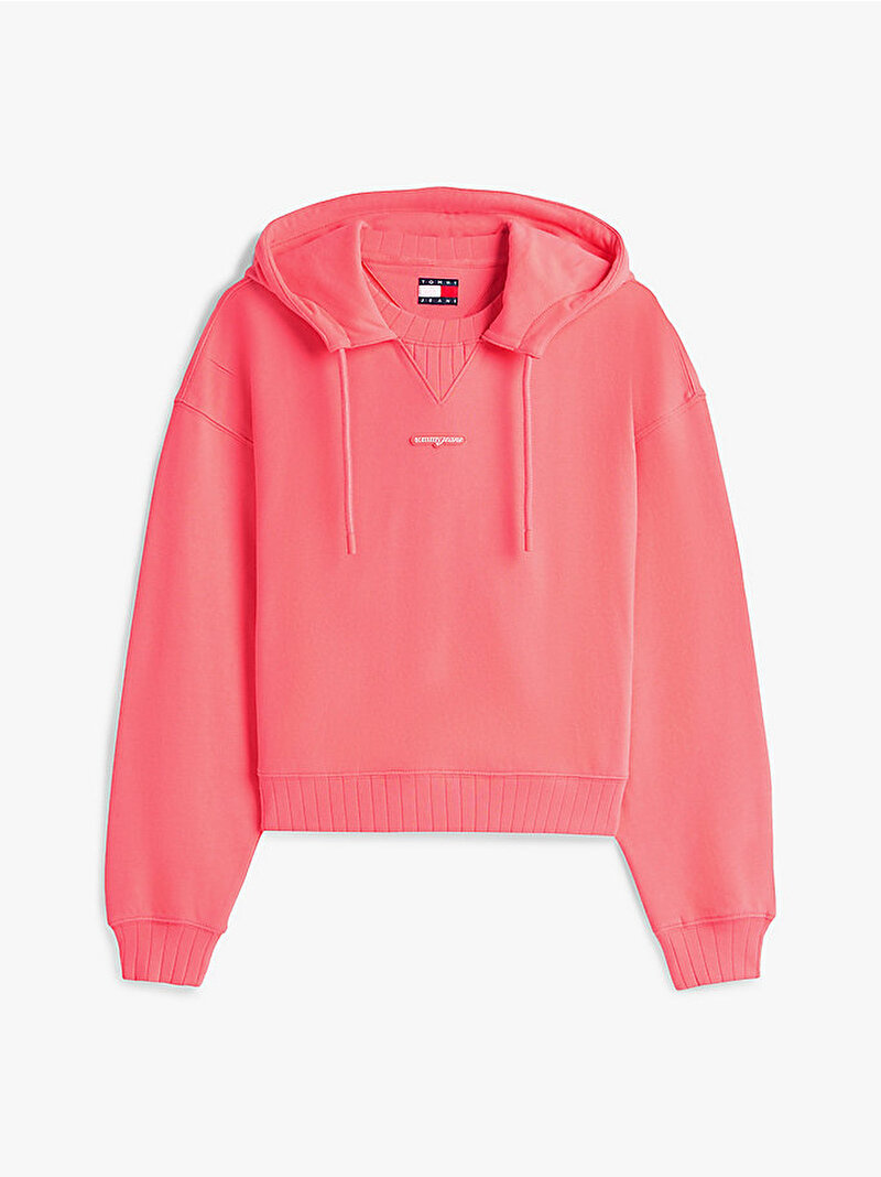 Kadın TJW Boxy Sweatshirt Pembe DW0DW22356TIE