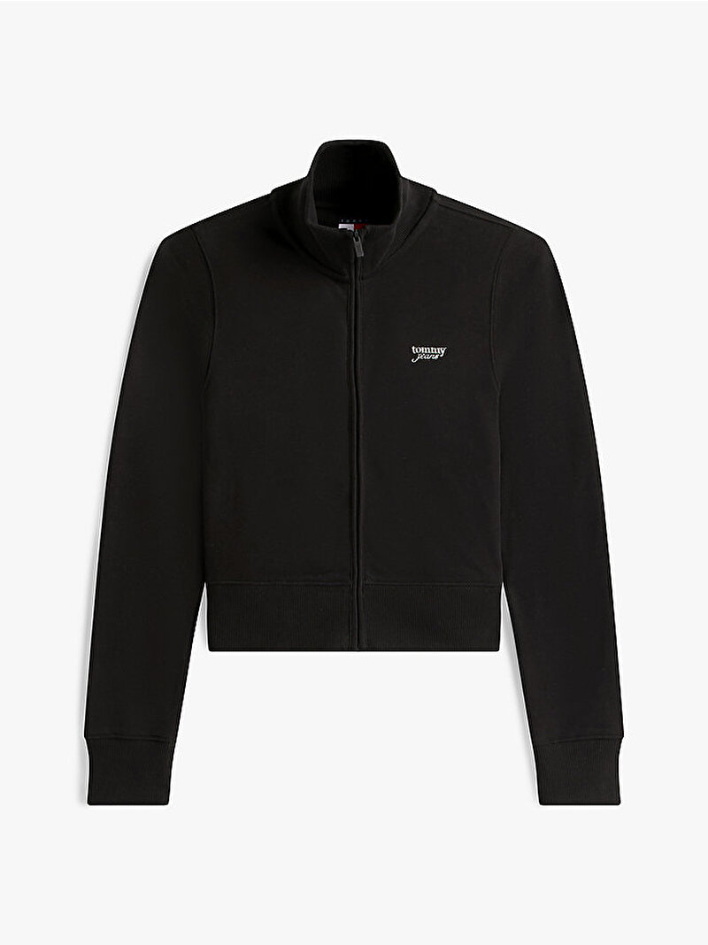 Kadın TJW Slim Silver Sweatshirt Siyah DW0DW22580BDS