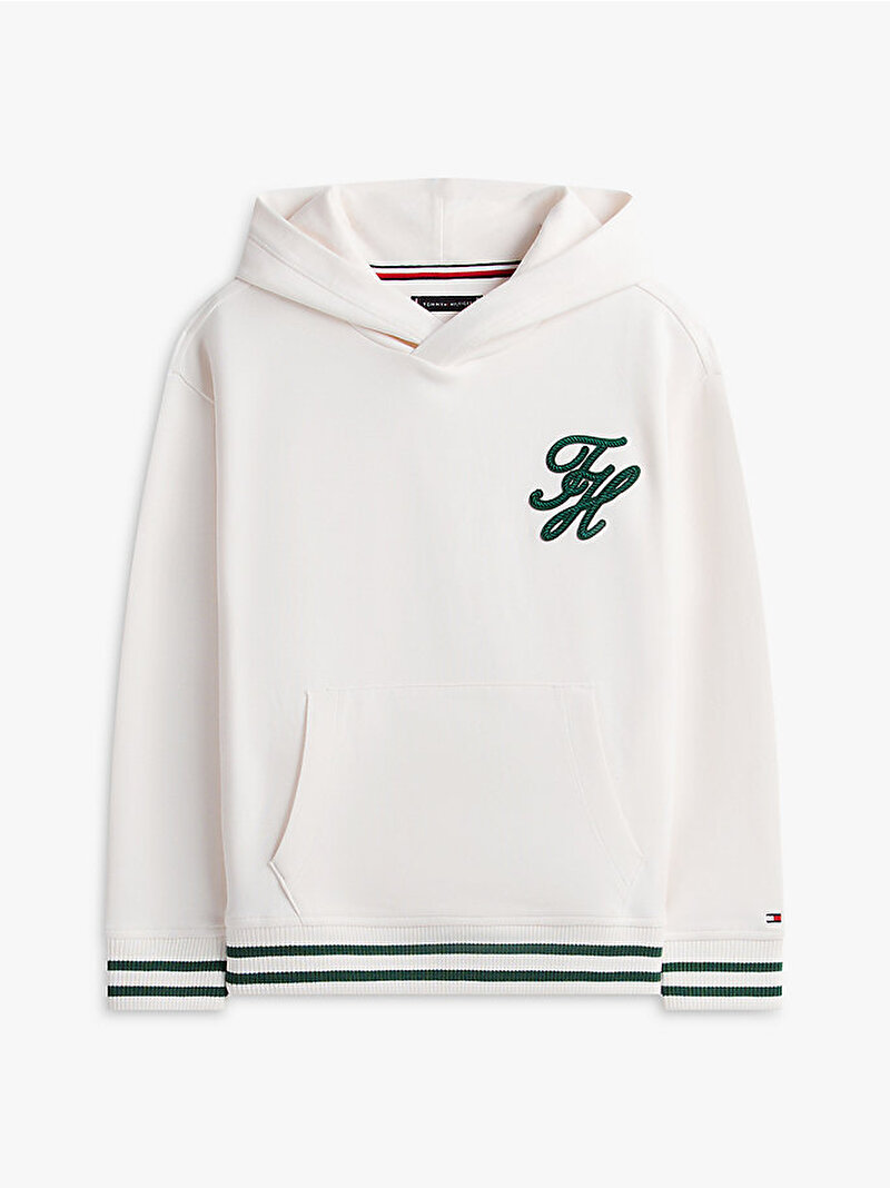 Erkek Çocuk TH Graphic Sweatshirt Beyaz KB0KB10257YBH