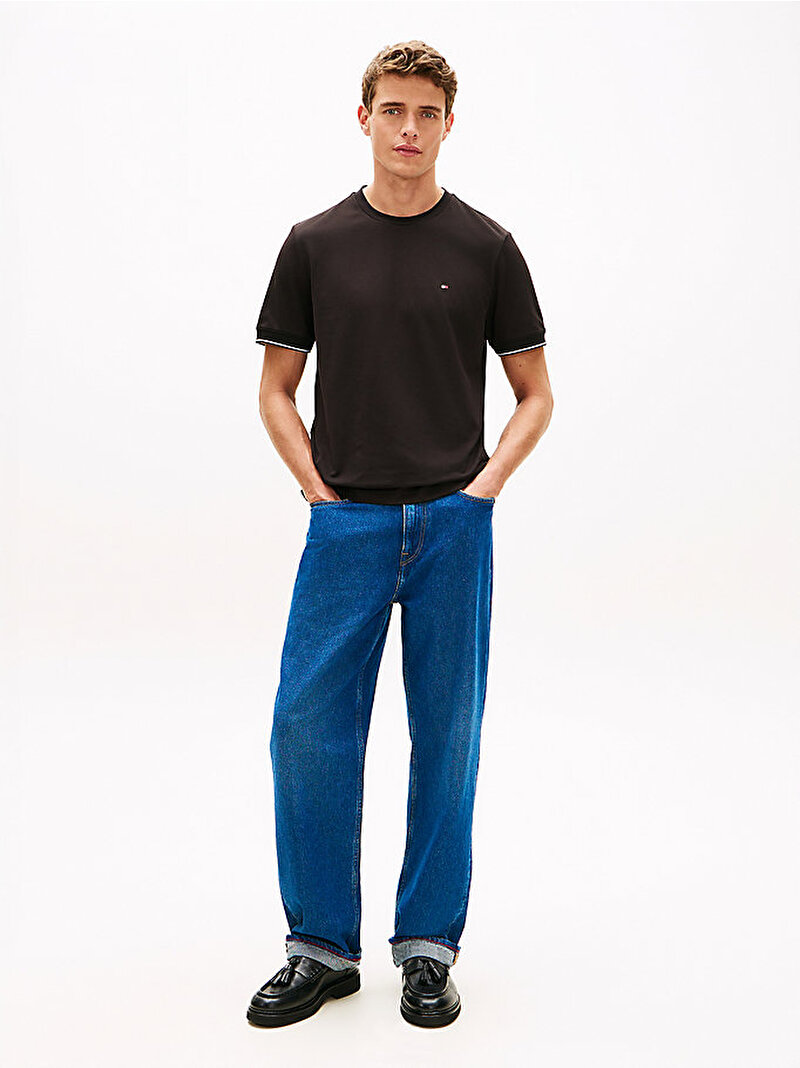 Erkek Performance Tipped T-shirt Siyah MW0MW38626BDS