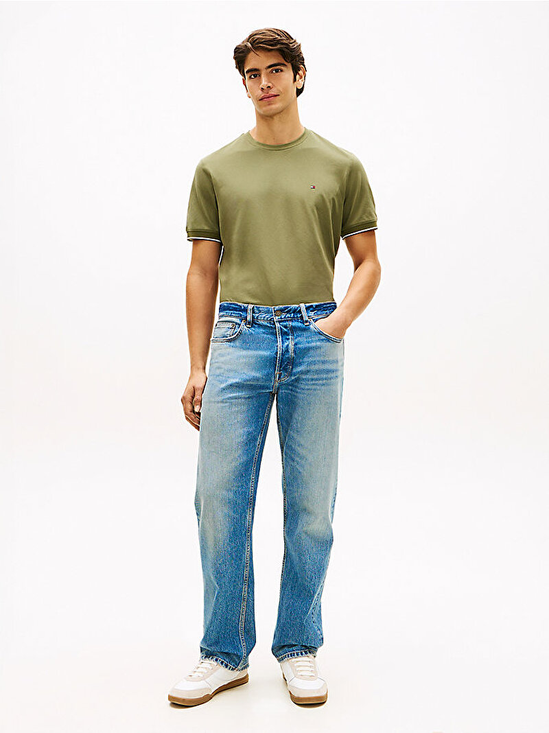 Erkek Performance Tipped T-shirt Yeşil MW0MW38626MSX