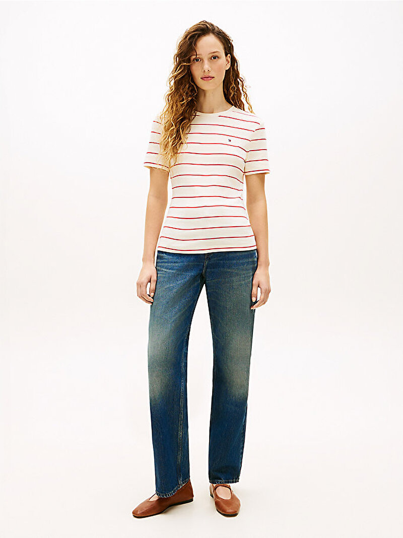 Kadın Slim Cody C-neck T-shirt Çok renkli WW0WW4058703P