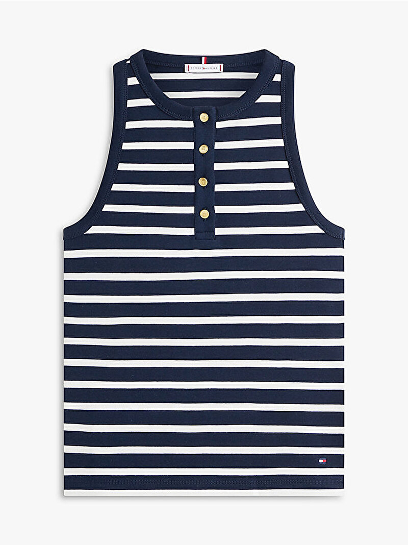 Kadın Gold Button Henley T-shirt Çok renkli WW0WW492510X3