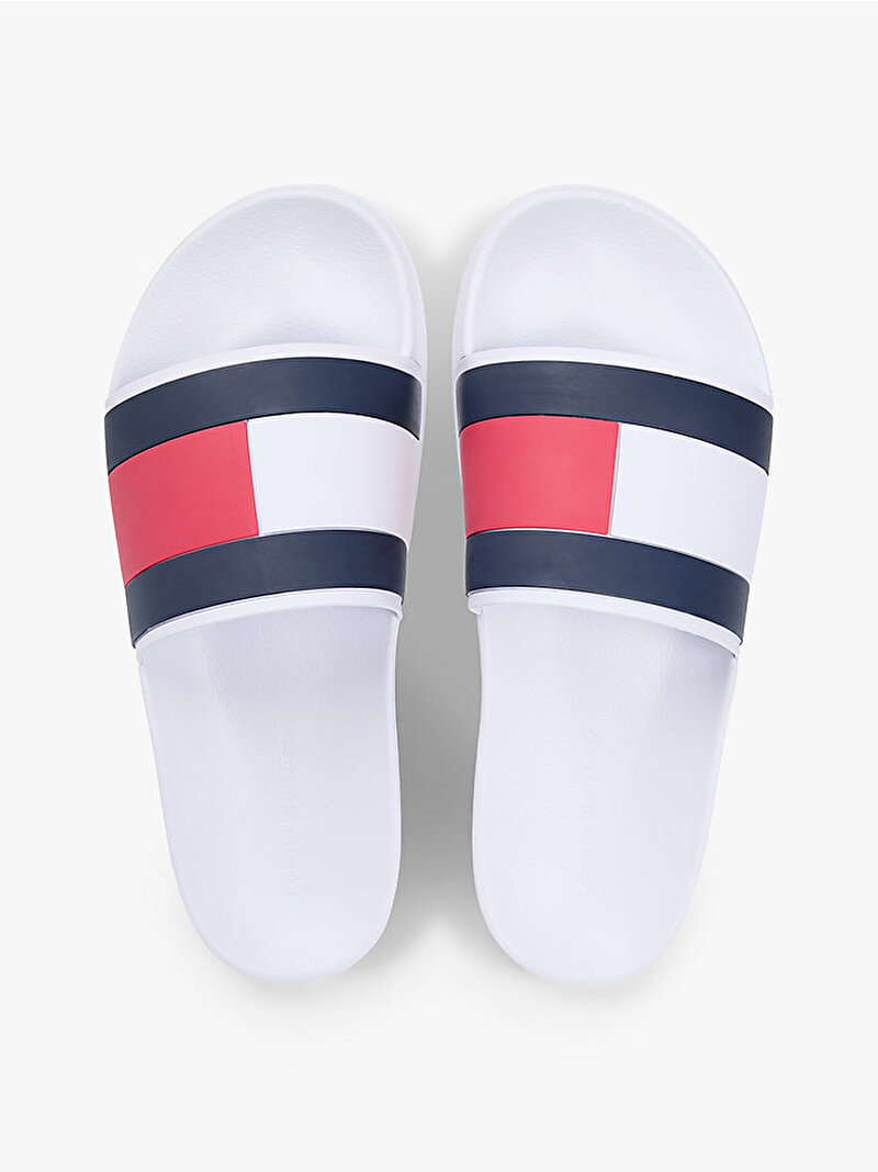 Erkek Core Hilfiger Flag Terlik Beyaz FM0FM05798YBS