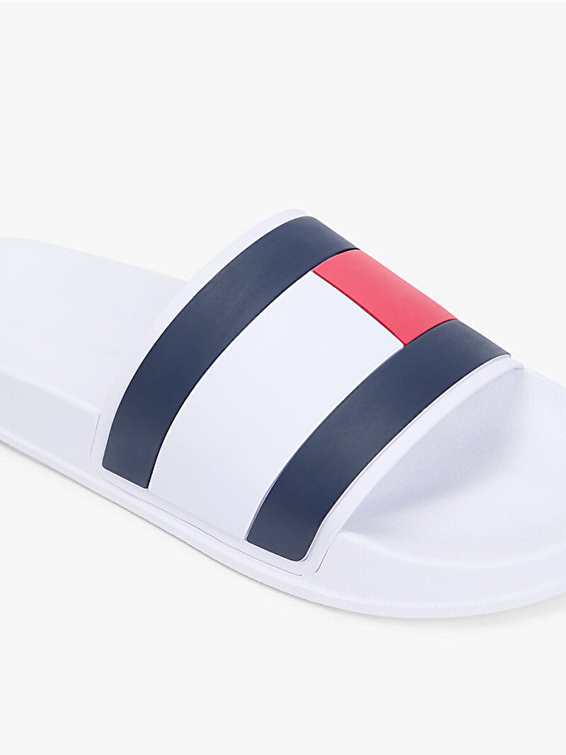 Erkek Core Hilfiger Flag Terlik Beyaz FM0FM05798YBS