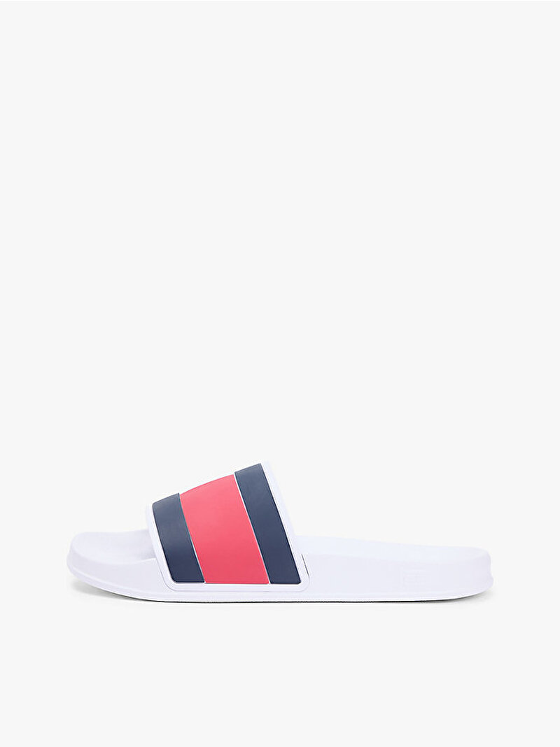 Erkek Core Hilfiger Flag Terlik Beyaz FM0FM05798YBS