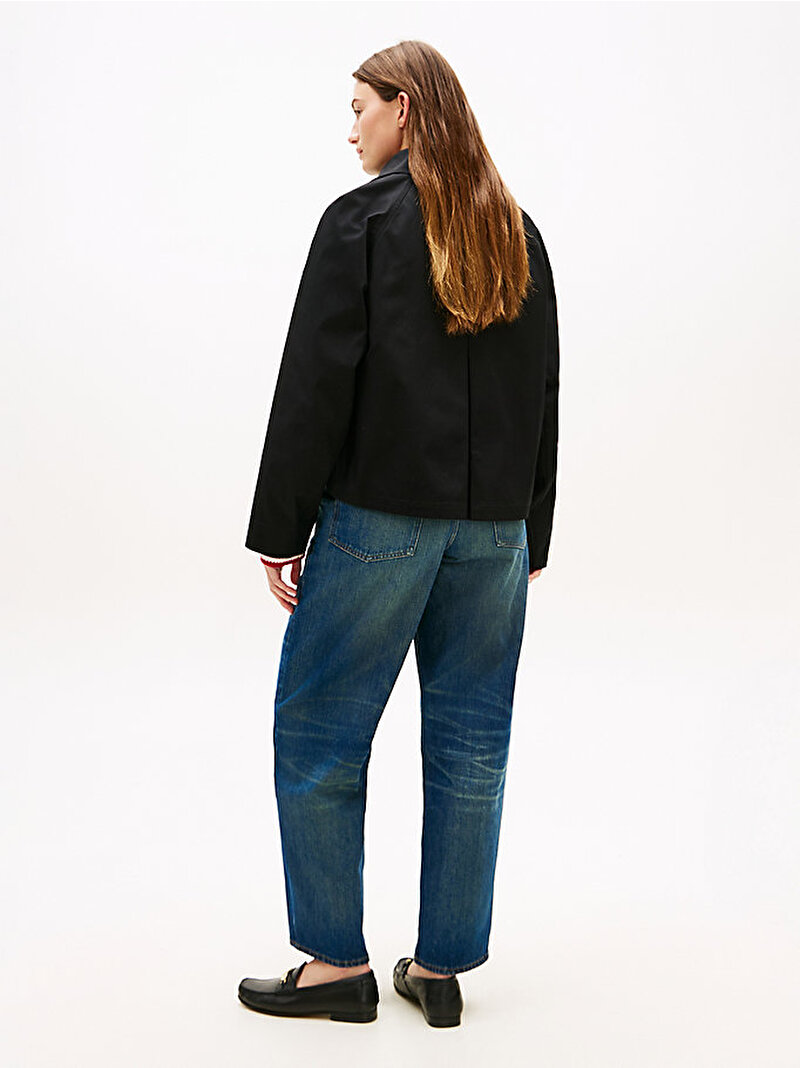 Kadın Cotton Short Ceket Siyah WW0WW49585BDS