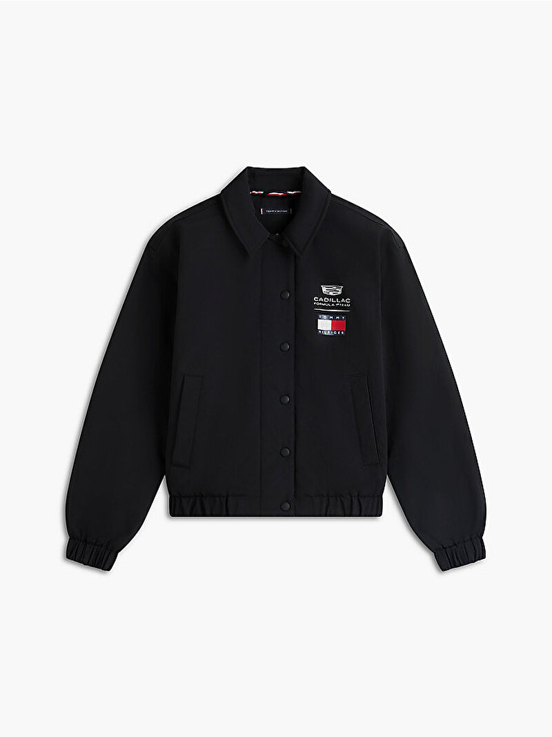 Kadın TH X CF1 Logo Ceket Siyah WW0WW52140BDS