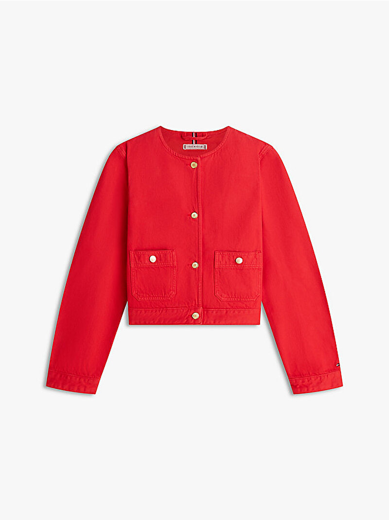 Kadın Denim Lady Ceket Kırmızı WW0WW48591SNE