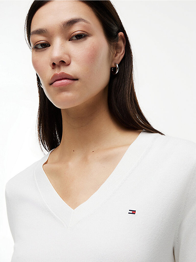 Kadın Co Jersey Stitch Kazak Ekru WW0WW42049YBL