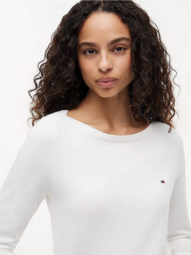 Kadın Co Jersey Stitch Kazak Ekru WW0WW42050YBL