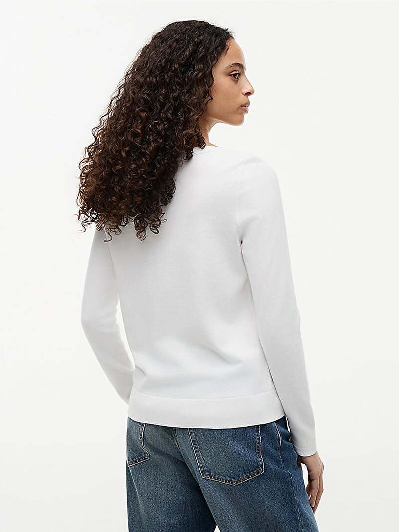 Kadın Co Jersey Stitch Kazak Ekru WW0WW42050YBL