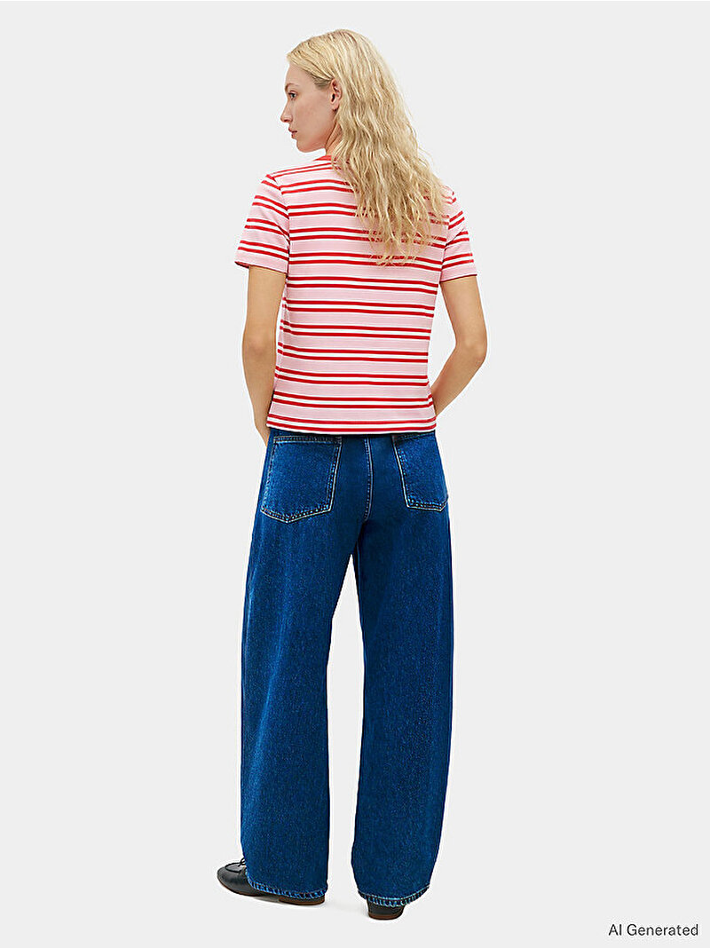 Kadın TH Regular C-neck T-shirt Kırmızı WW0WW486990D3