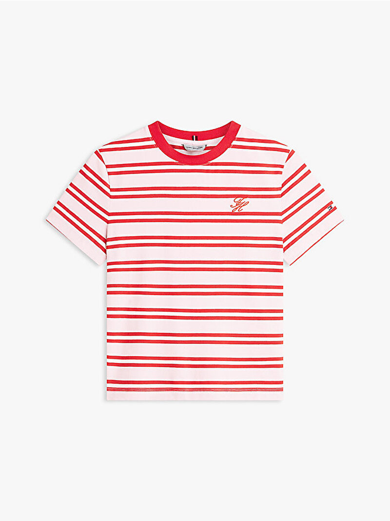 Kadın TH Regular C-neck T-shirt Kırmızı WW0WW486990D3