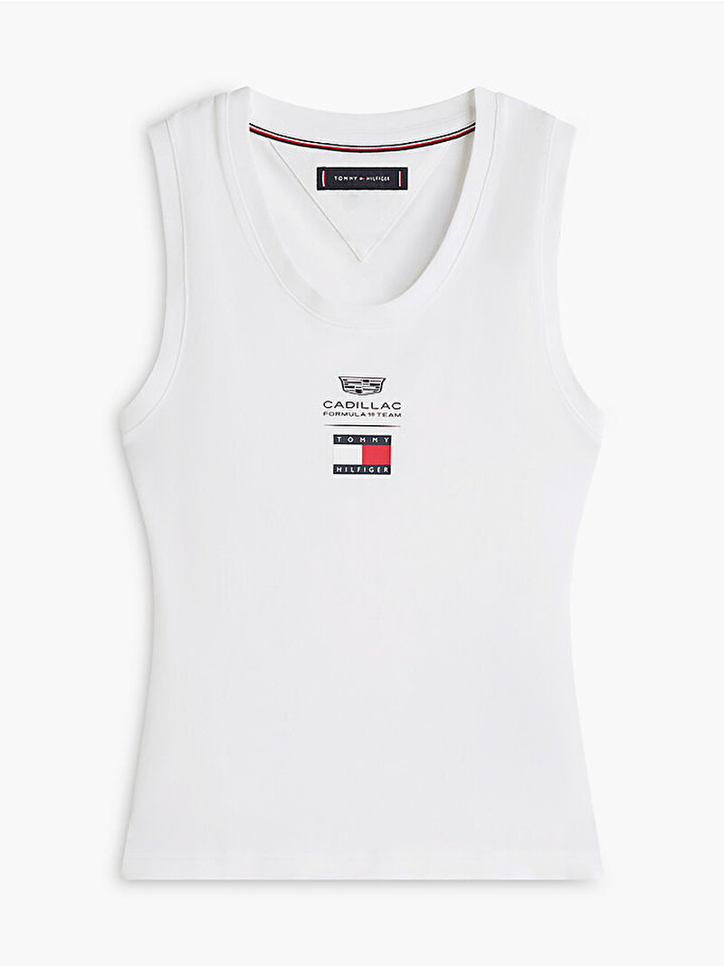 Kadın TH X CF1 Logo Tank Top Beyaz WW0WW52115YBR