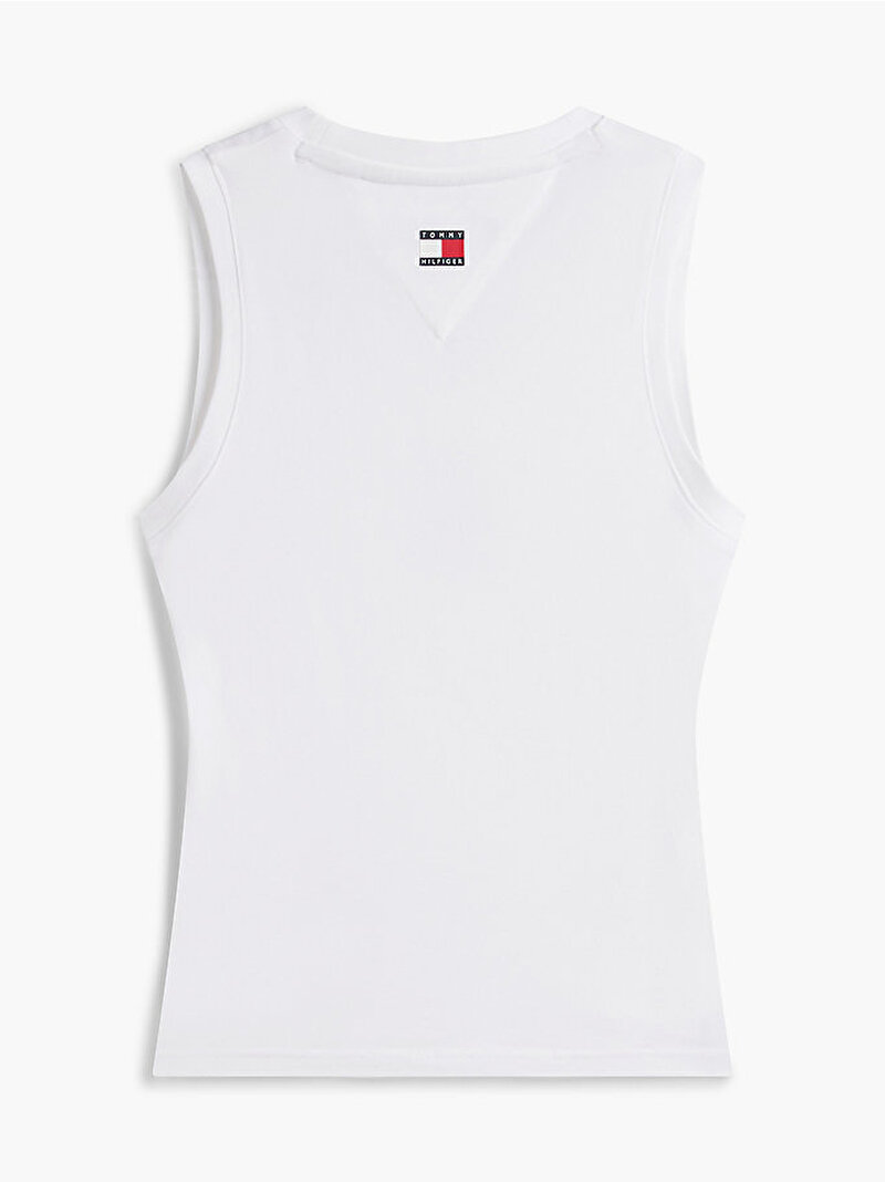 Kadın TH X CF1 Logo Tank Top Beyaz WW0WW52115YBR