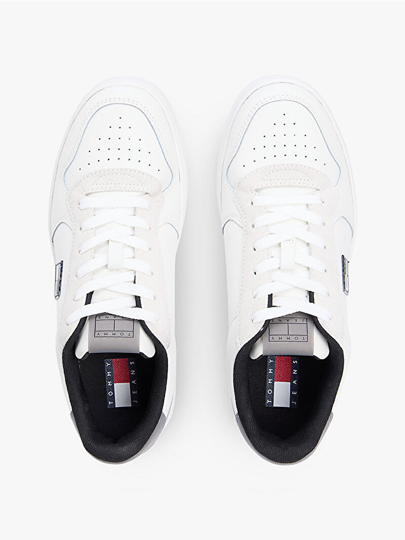 Erkek TJM Retro Basket Sneaker Ekru EM0EM016810K6