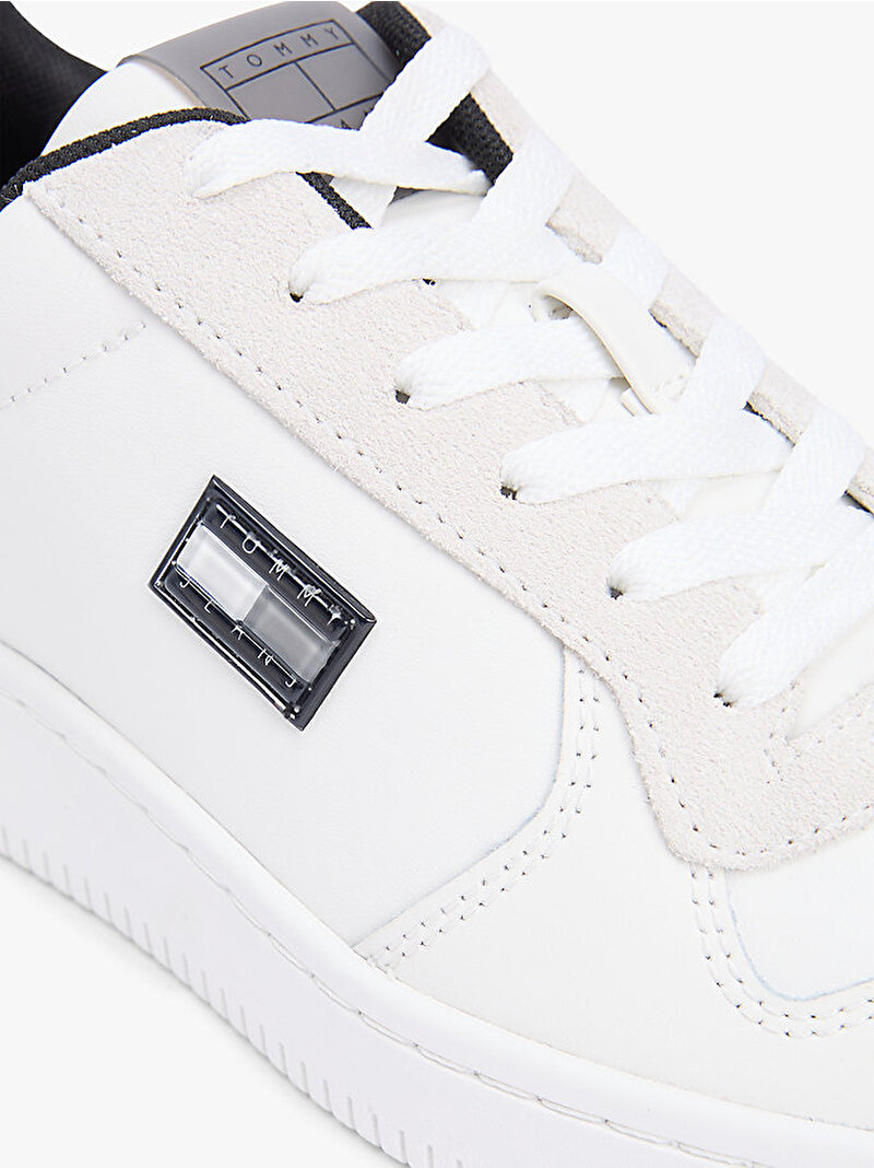 Erkek TJM Retro Basket Sneaker Ekru EM0EM016810K6