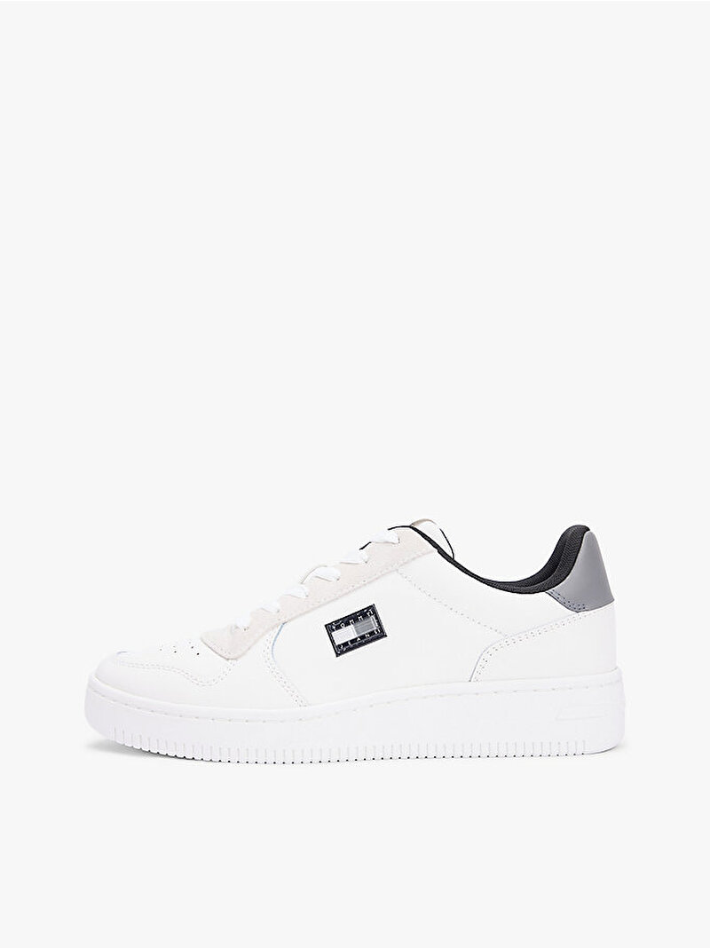 Erkek TJM Retro Basket Sneaker Ekru EM0EM016810K6