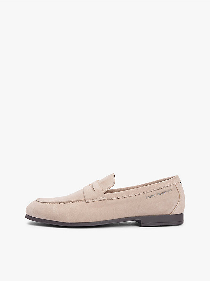 Erkek Flexible Slim Süet Loafer Bej FM0FM05745AFE