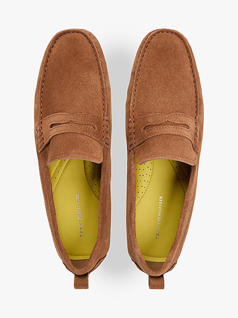 Erkek Core Hilfiger Süet Loafer Kahverengi FM0FM05789GVQ