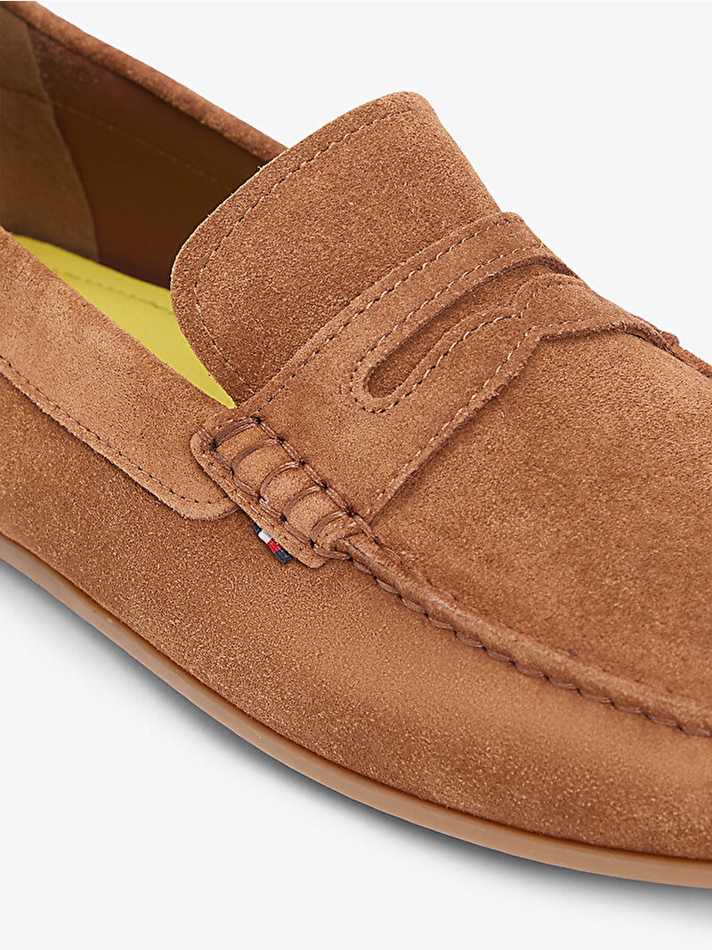 Erkek Core Hilfiger Süet Loafer Kahverengi FM0FM05789GVQ