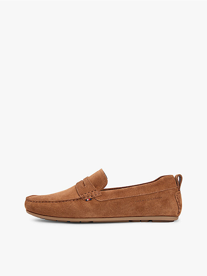 Erkek Core Hilfiger Süet Loafer Kahverengi FM0FM05789GVQ