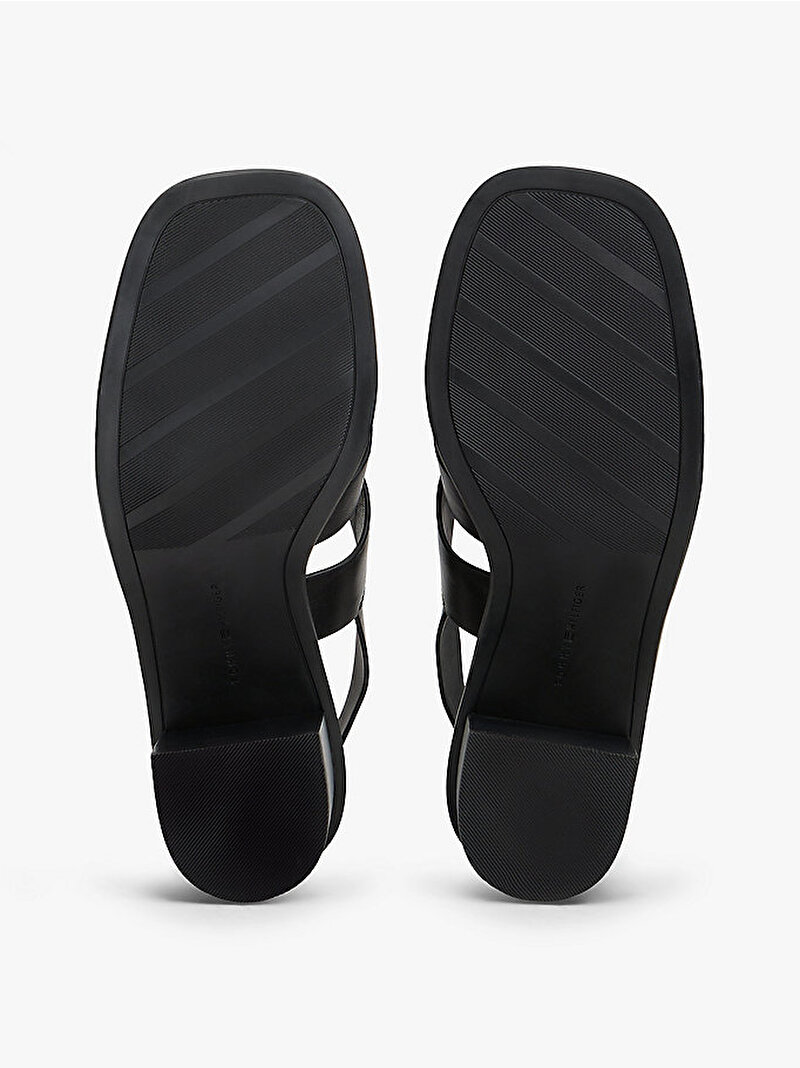 Kadın Cross Blocked Topuklu Sandalet Siyah FW0FW09135BDS