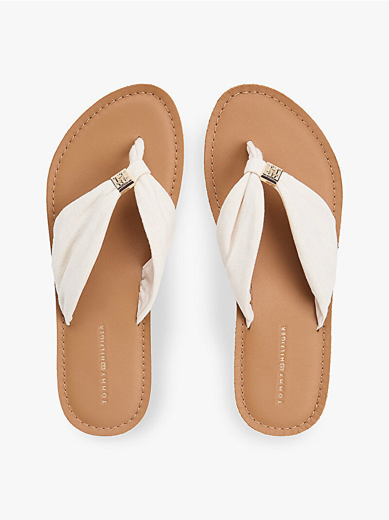 Kadın TH Leather Footbed Summer Terlik Bej FW0FW09194AEO