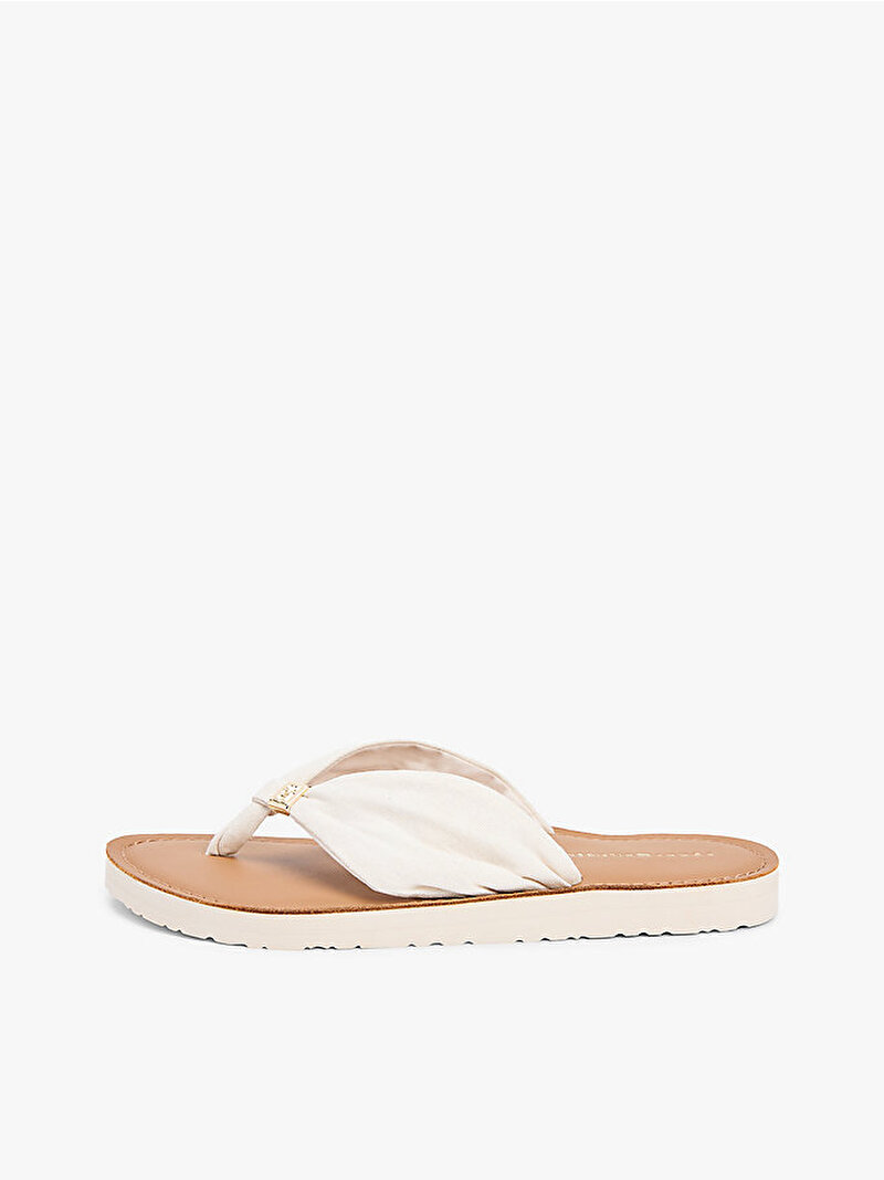Kadın TH Leather Footbed Summer Terlik Bej FW0FW09194AEO