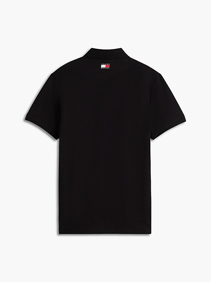 Unisex TH X CF1 Logo Polo T-shirt Siyah MN0MN00089BDS