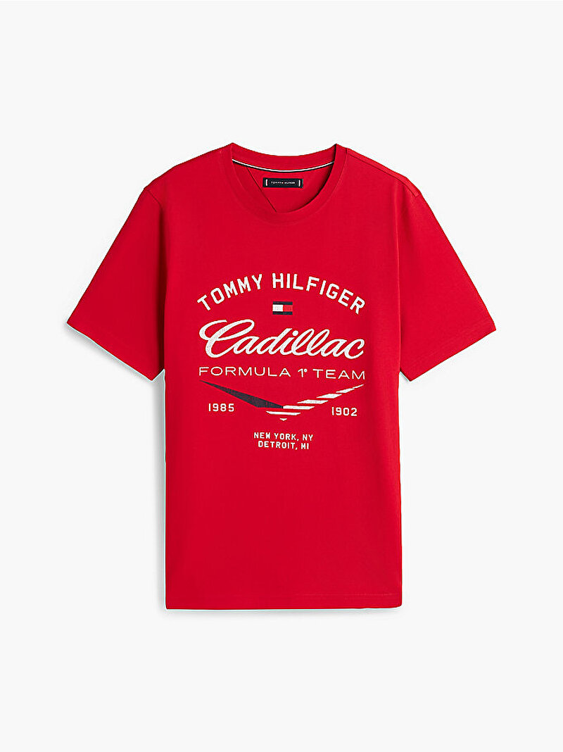 Unisex TH X CF1 Varsity Graphic T-shirt Kırmızı MN0MN00097XLG