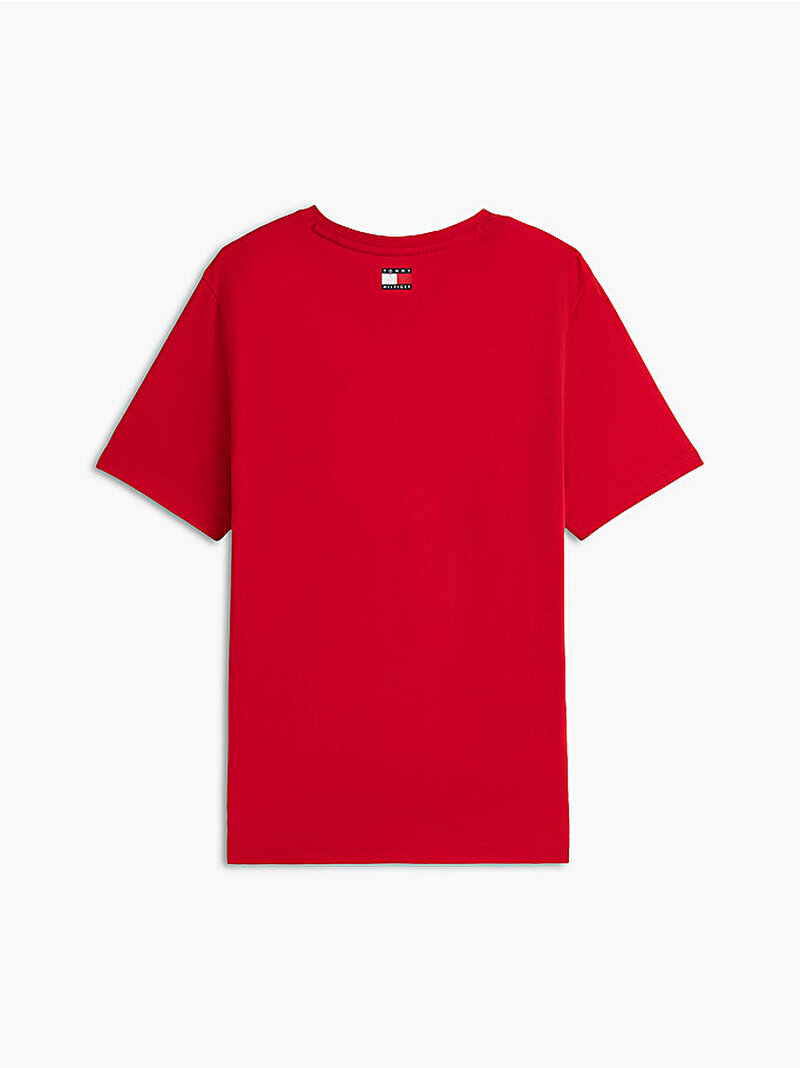 Unisex TH X CF1 Varsity Graphic T-shirt Kırmızı MN0MN00097XLG