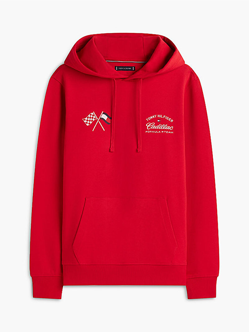 Unisex TH X CF1 Varsity Graphic Sweatshirt Kırmızı MN0MN00099XLG