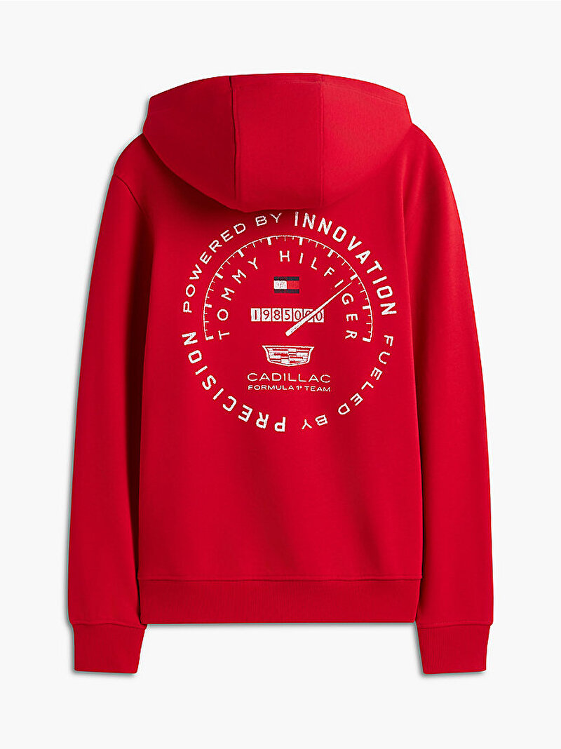 Unisex TH X CF1 Varsity Graphic Sweatshirt Kırmızı MN0MN00099XLG