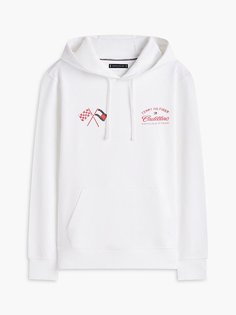 Unisex TH X CF1 Varsity Graphic Sweatshirt Beyaz MN0MN00099YBR