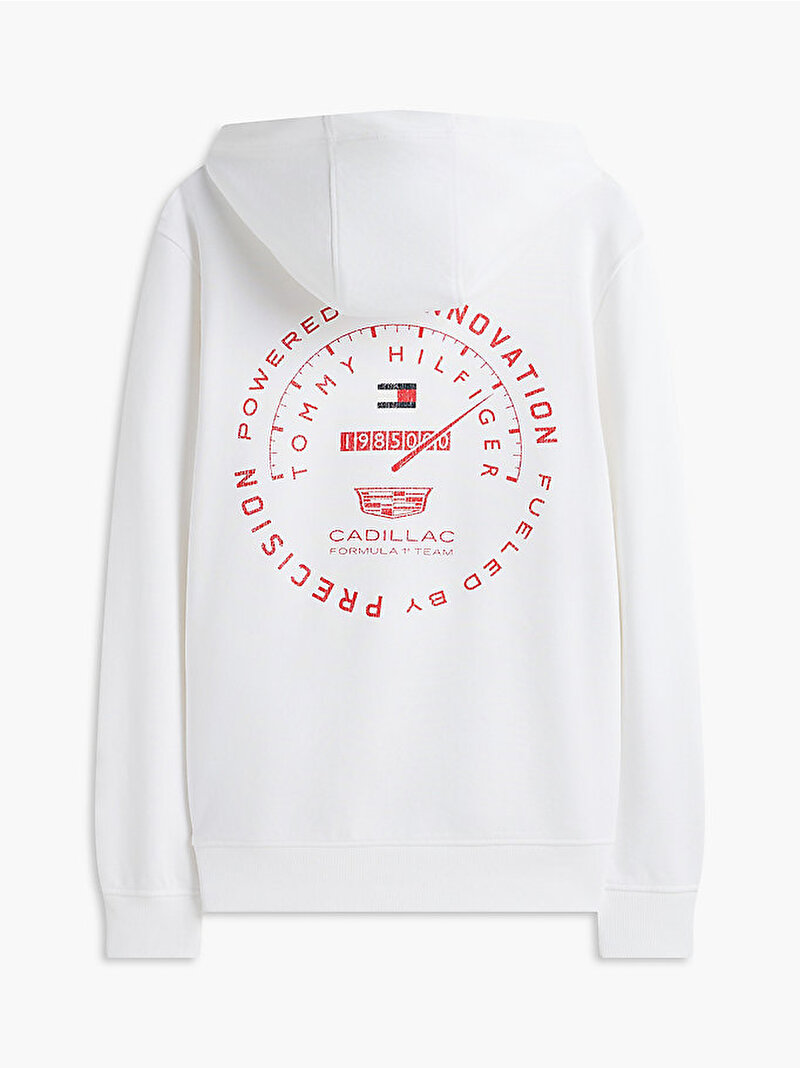 Unisex TH X CF1 Varsity Graphic Sweatshirt Beyaz MN0MN00099YBR