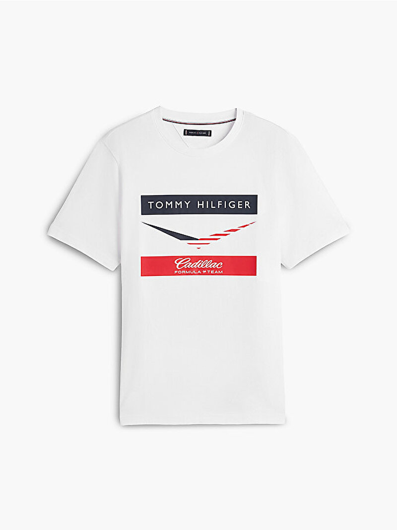 Unisex TH X CF1 Chevron T-shirt Beyaz MN0MN00101YBR