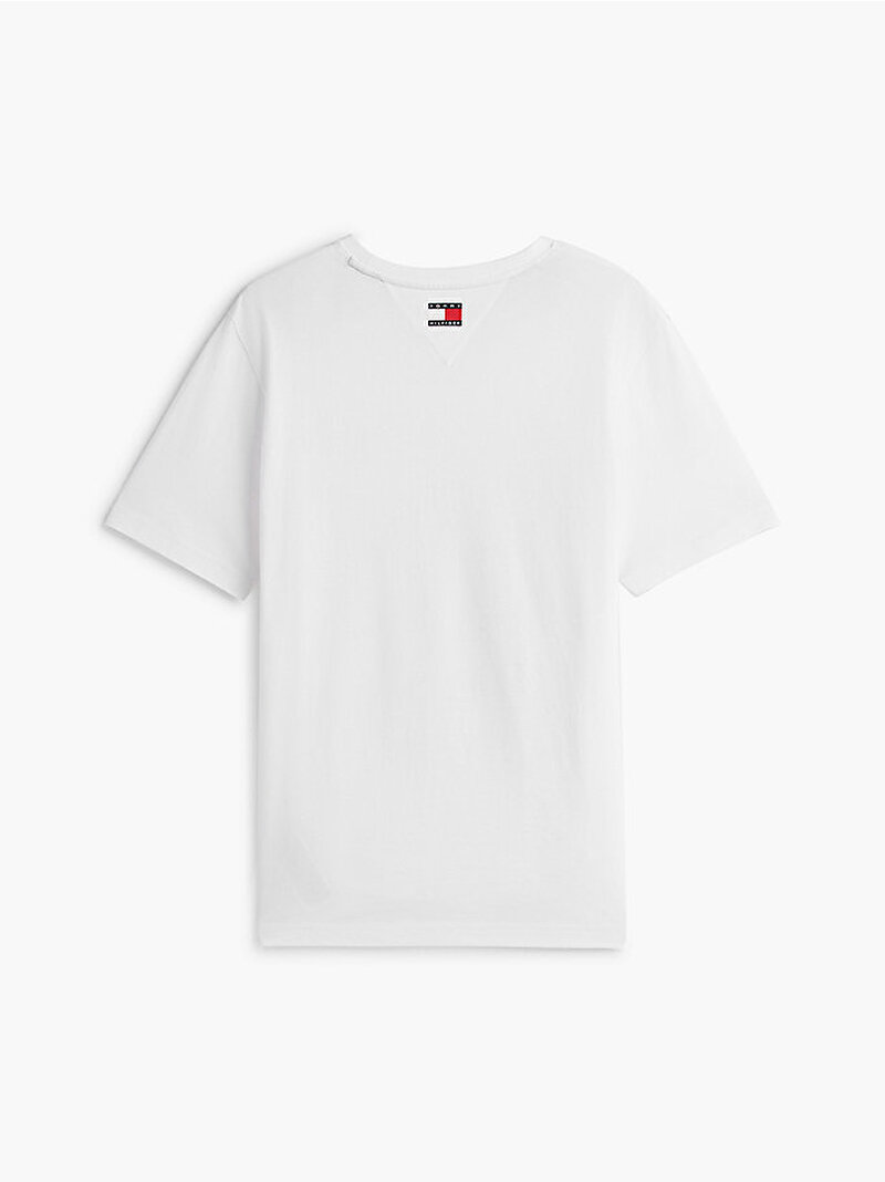 Unisex TH X CF1 Chevron T-shirt Beyaz MN0MN00101YBR