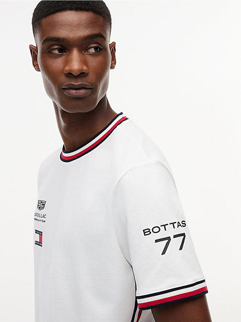 Unisex TH X CF1 Drivers 77 T-shirt Beyaz MN0MN00108YBR