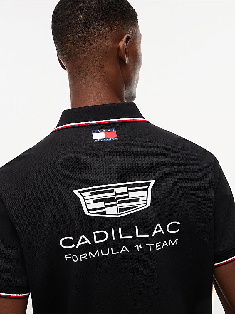 Unisex TH X CF1 Drivers Polo T-shirt Siyah MN0MN00109BDS