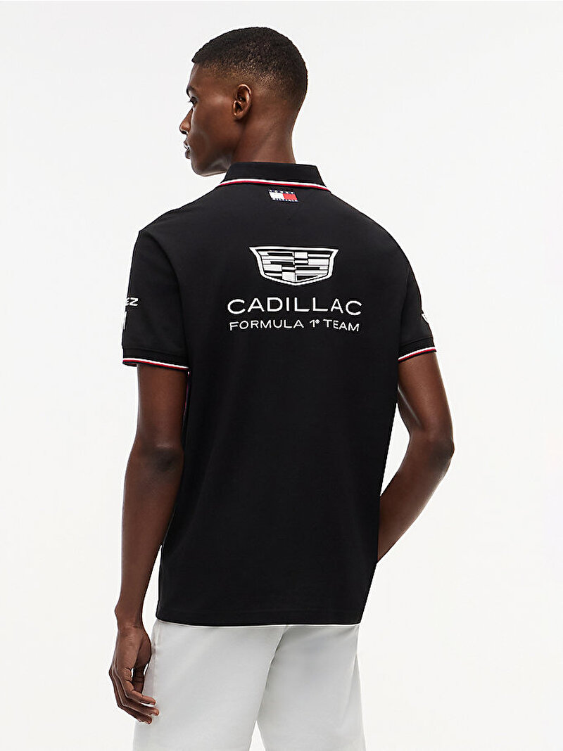 Unisex TH X CF1 Drivers Polo T-shirt Siyah MN0MN00109BDS