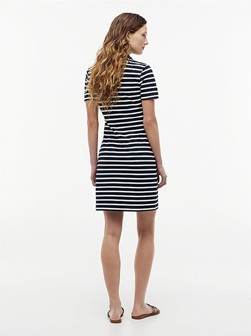 Kadın Slim Open Polo Elbise Çok renkli WW0WW425670X4
