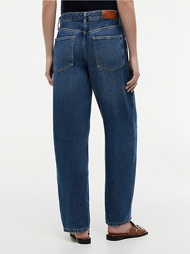 Kadın Ray Barrel Jean Pantolon Mavi WW0WW485531A6