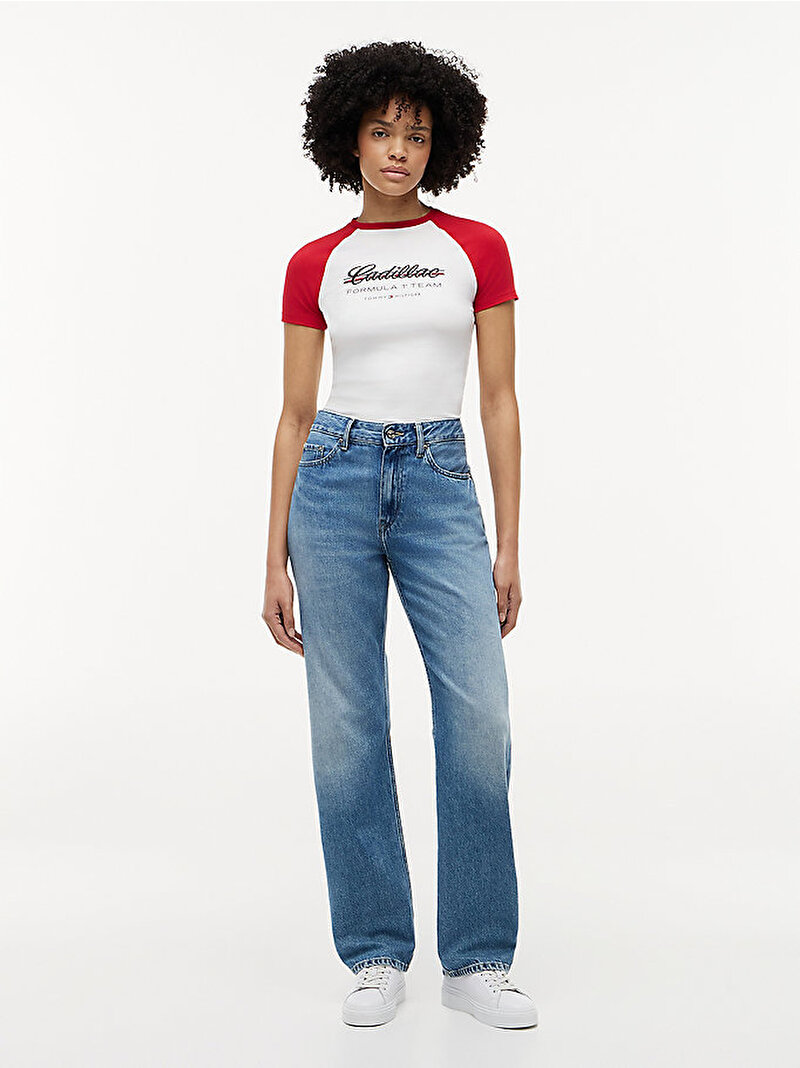 Kadın TH X CF1 T-shirt Çok renkli WW0WW52118YBR