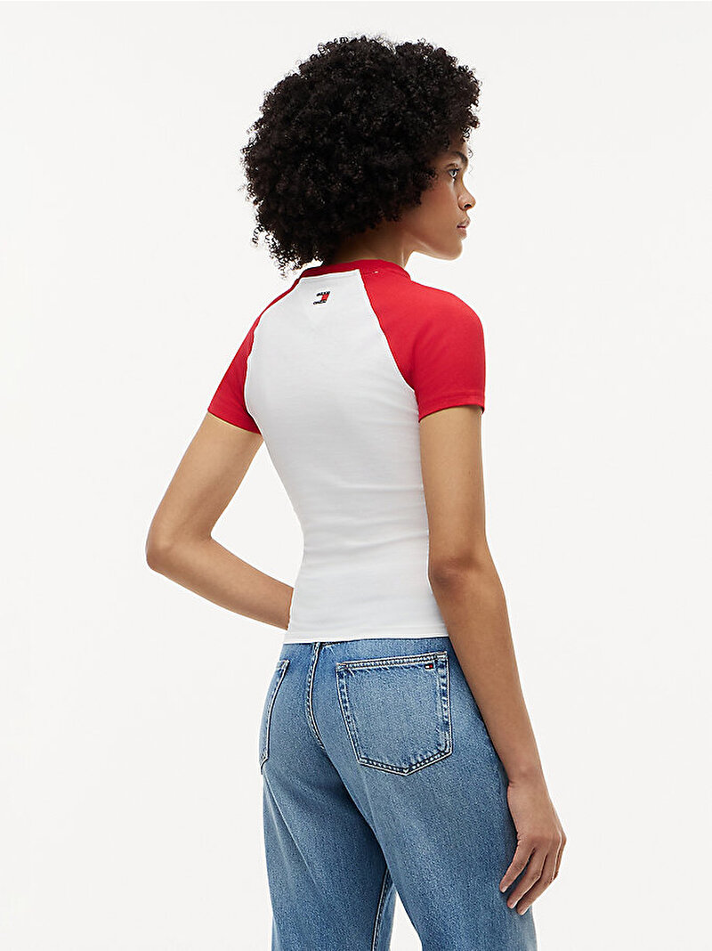 Kadın TH X CF1 T-shirt Çok renkli WW0WW52118YBR
