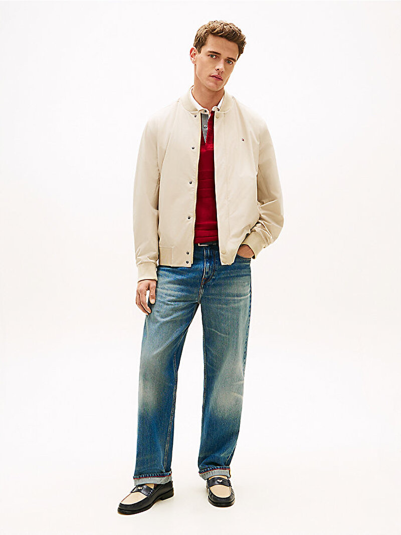 Erkek Tech Lightweight Bomber Ceket Bej MW0MW36665RBT