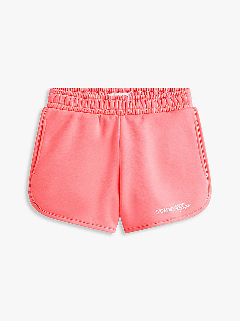 Kız Çocuk Glitter Tommy Şort Pembe KG0KG09354TIE