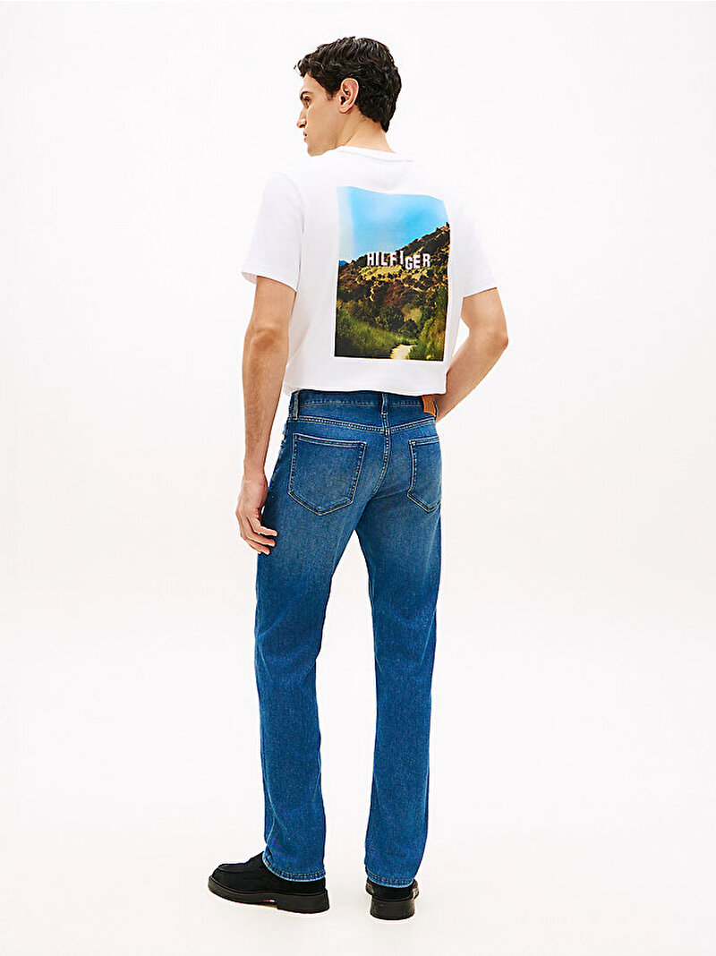 Erkek Slim Straight Denton Jean Pantolon Lacivert MW0MW423201BO