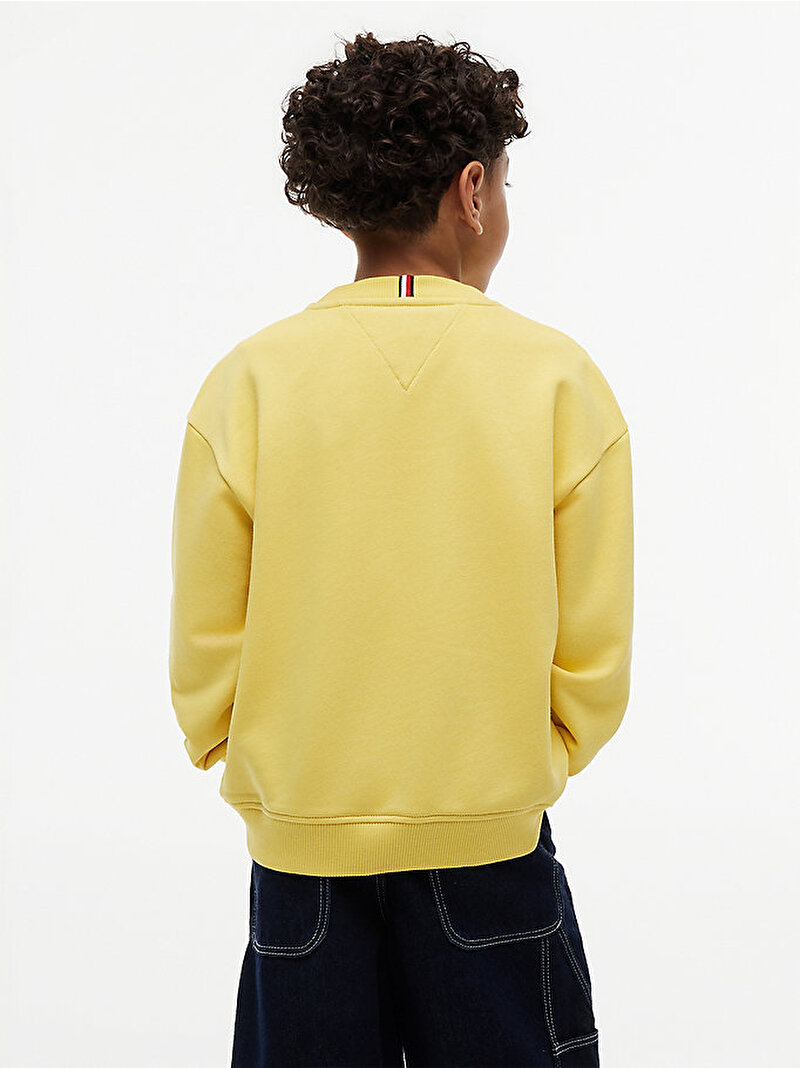 Erkek Çocuk Hilfiger Varsity Sweatshirt Sarı KB0KB10404ZGP